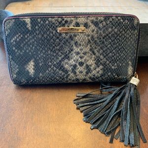 Stella & Dot snakeskin wallet